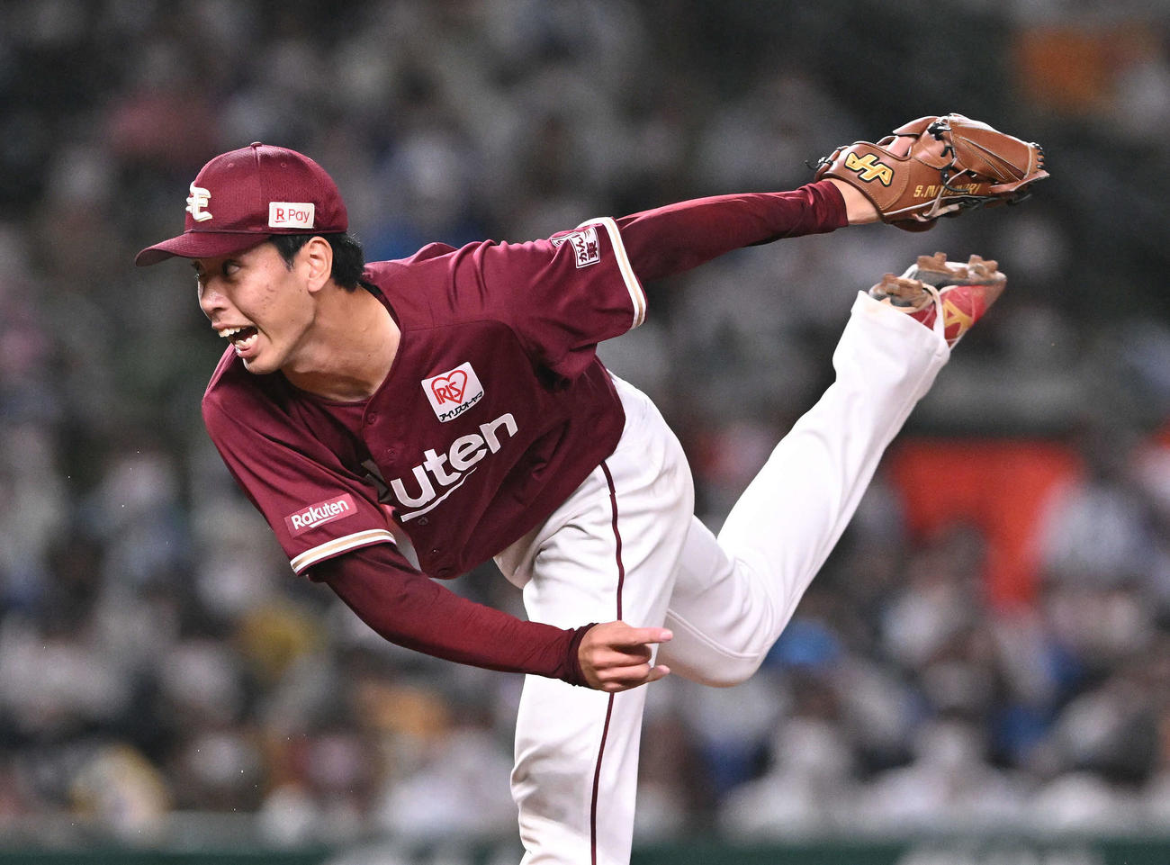 西武対楽天　11回裏、楽天6番手で試合を締めた宮森（撮影・滝沢徹郎）