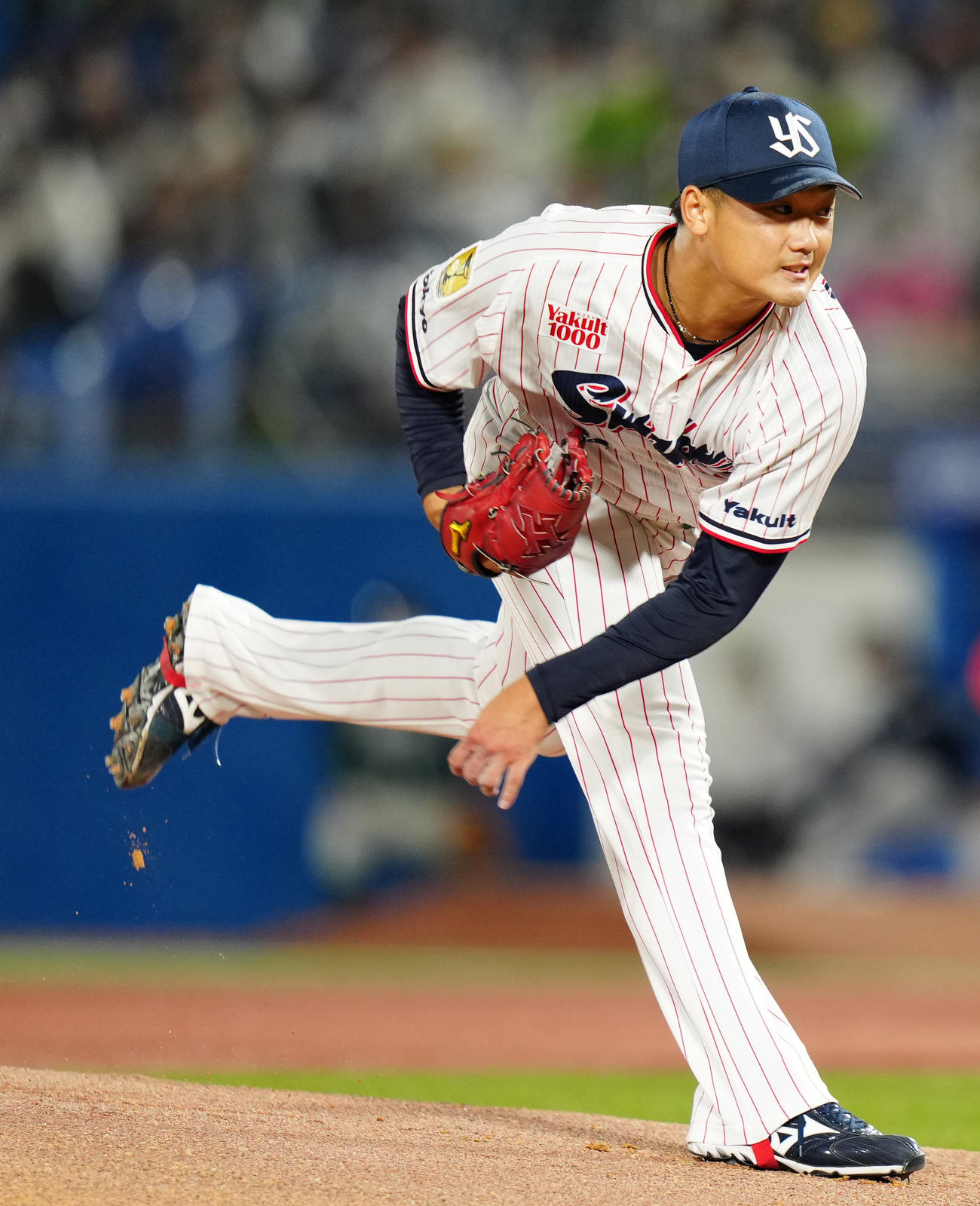 ヤクルト対中日　ヤクルト先発の山下（撮影・江口和貴）