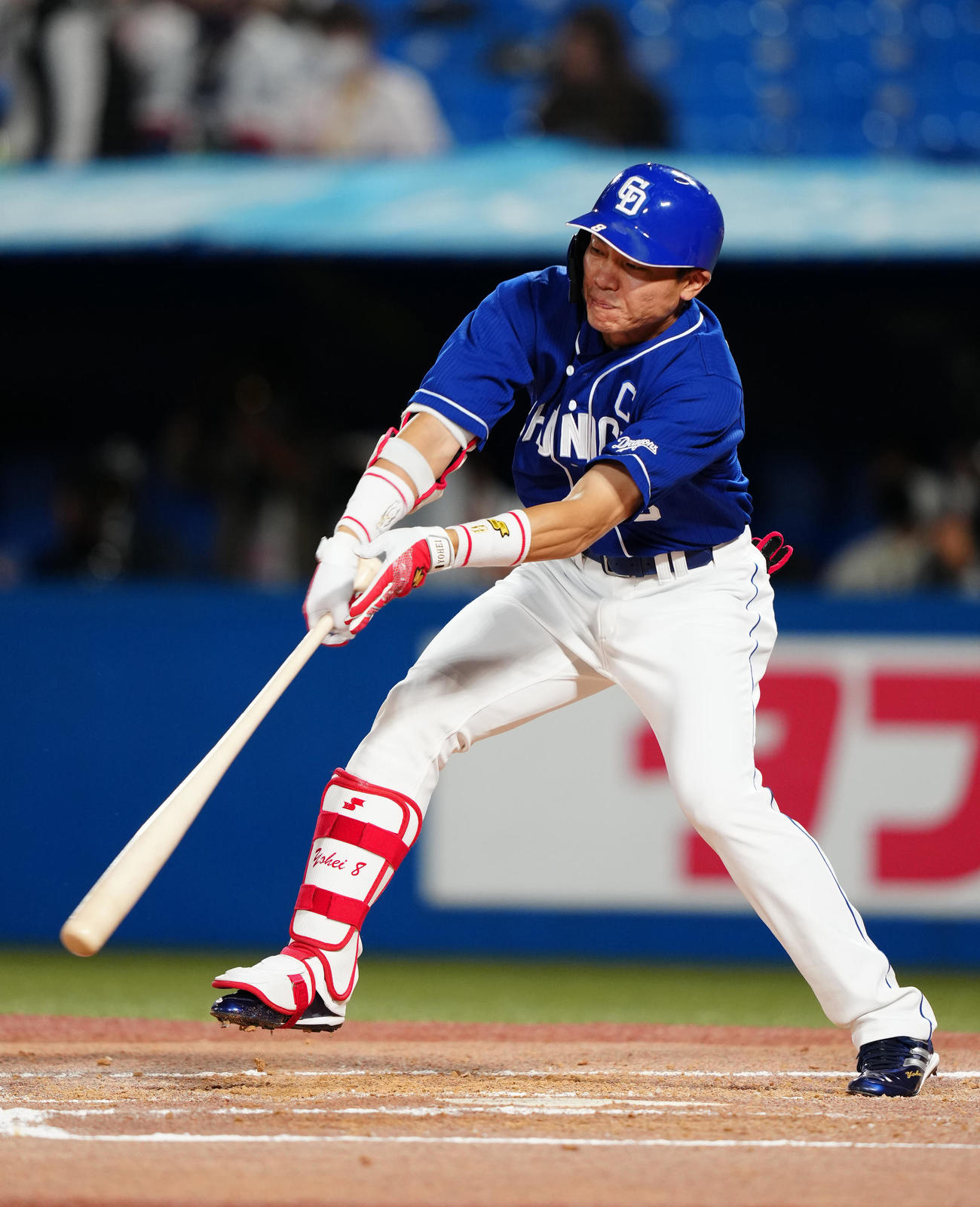 ヤクルト対中日　3回表中日無死、内野安打とする大島（撮影・江口和貴）