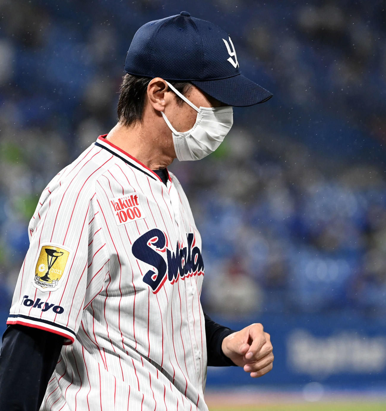 ヤクルト対DeNA DeNAに敗れたヤクルト高津監督（撮影・たえ見朱実）