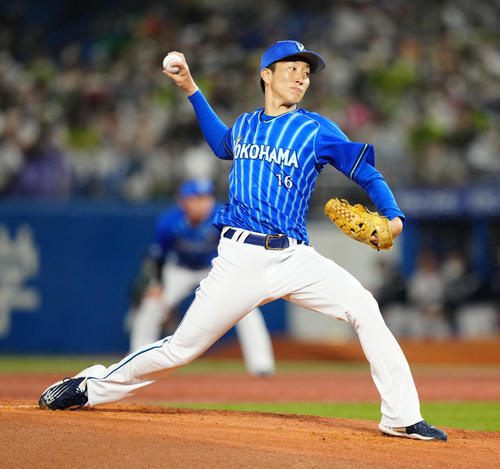 ヤクルト対DeNA DeNA先発の大貫（撮影・江口和貴）