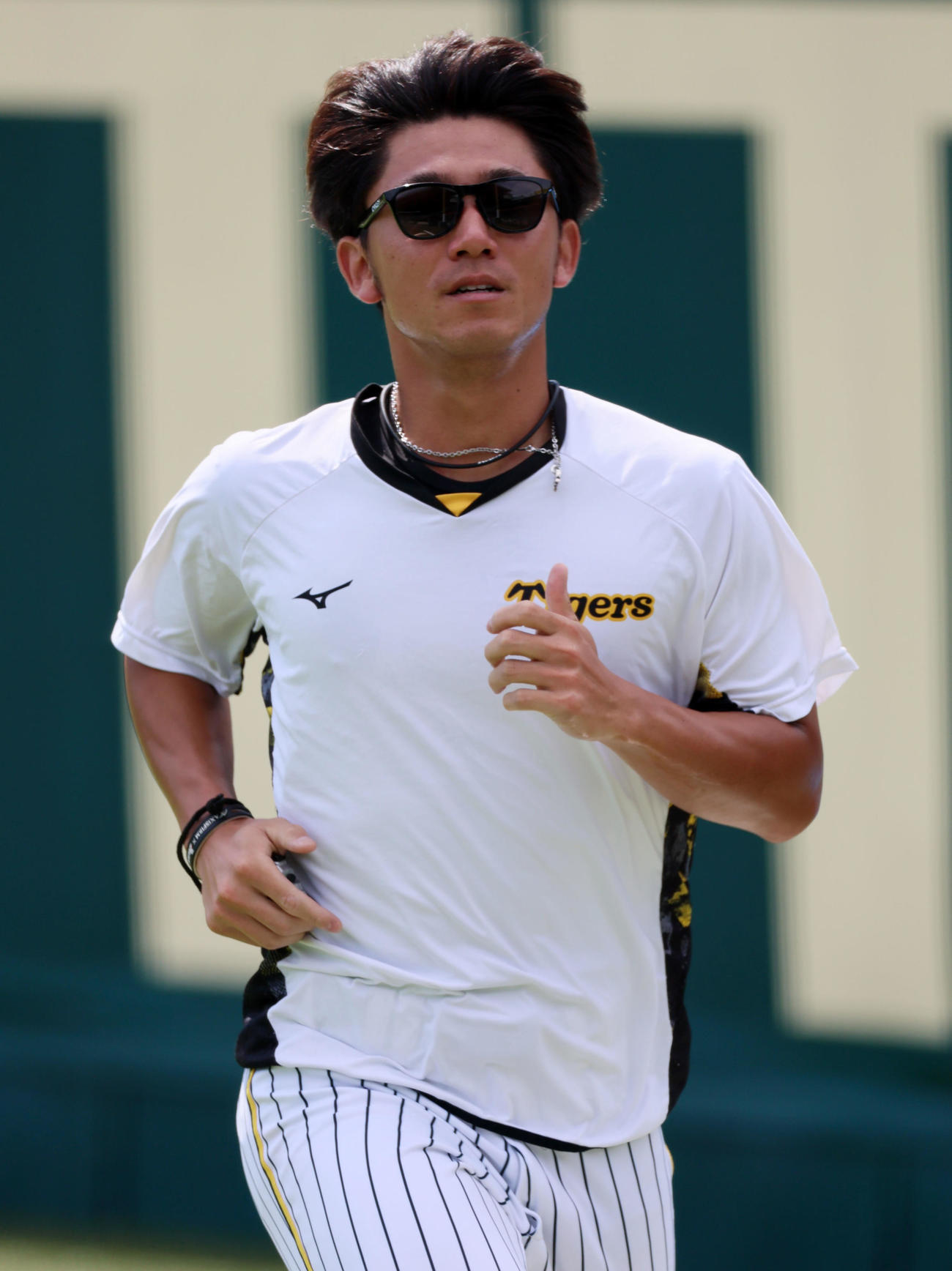 ポール間走を行う伊藤将伊藤将（撮影・加藤哉）