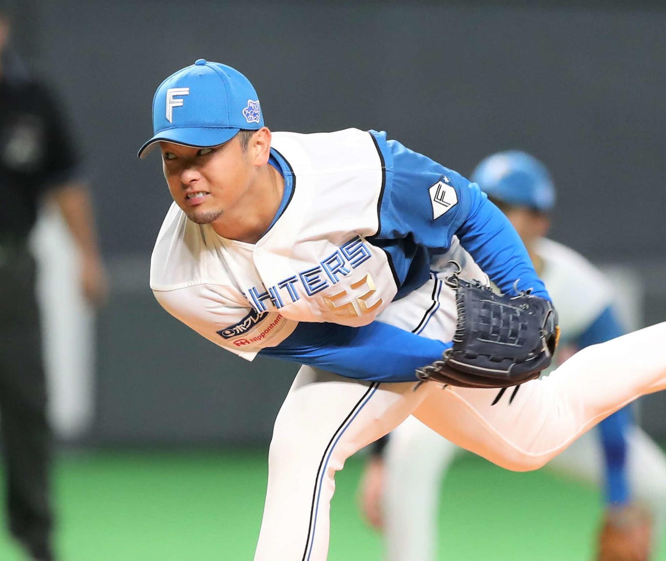 日本ハム対西武　日本ハム先発の池田（撮影・黒川智章）