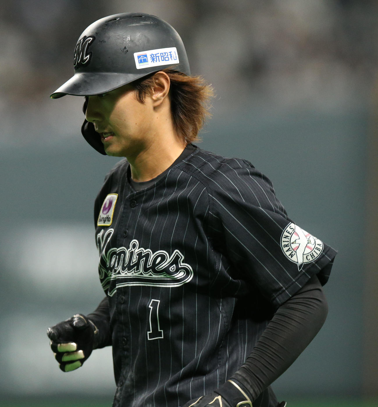 日本ハム対ロッテ　9回表ロッテ無死。藤原は三邪飛に終わる（撮影・佐藤翔太）
