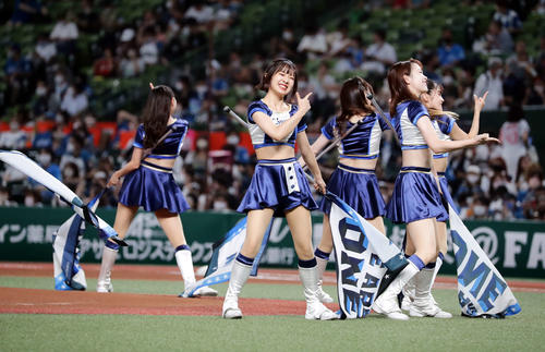 西武の公式パフォーマンスチーム「bluelegends」（ブルーレジェンズ）
