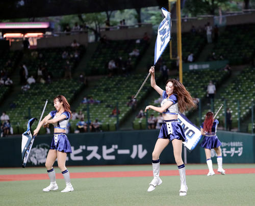 西武の公式パフォーマンスチーム「bluelegends」（ブルーレジェンズ）