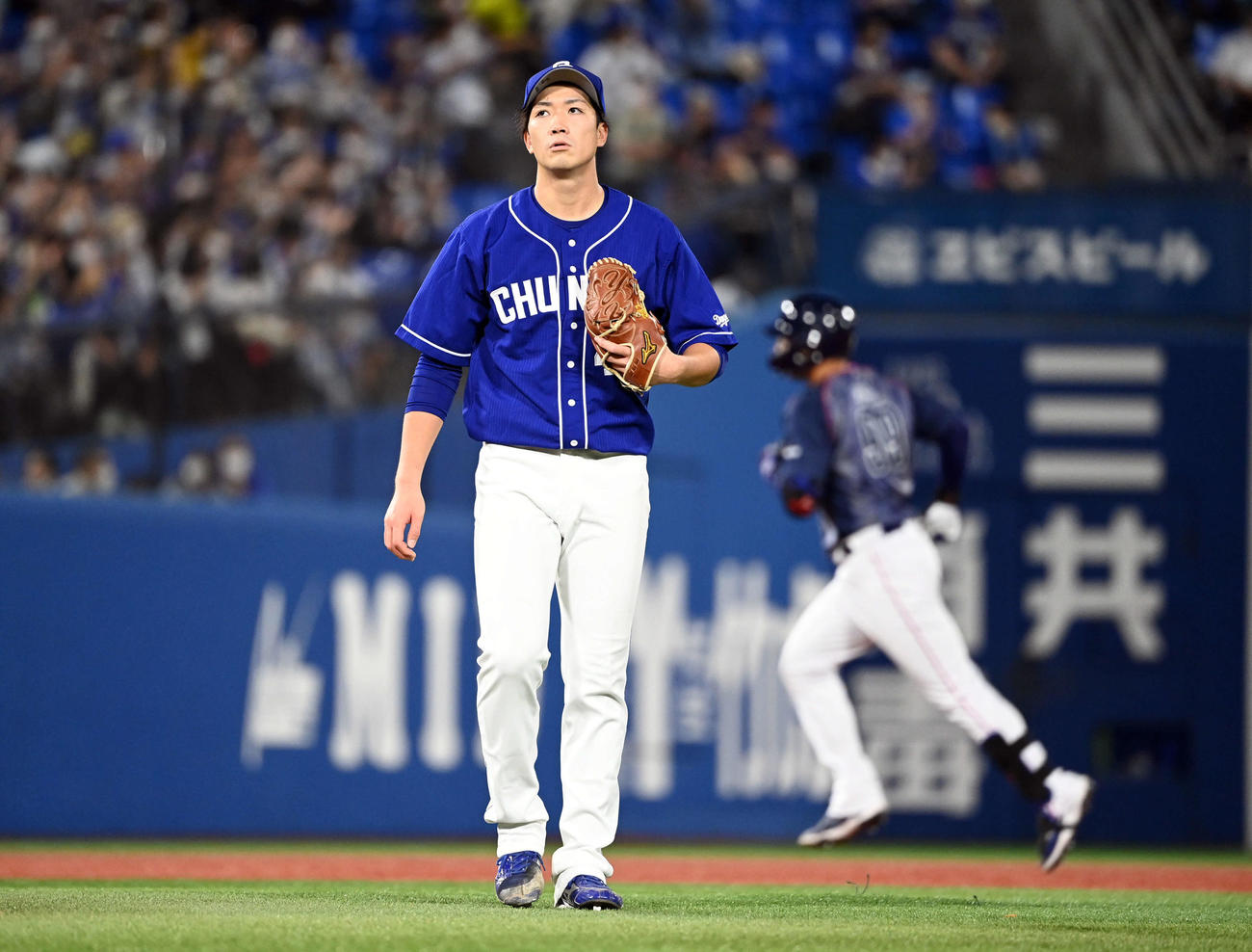 DeNA対中日　4回裏DeNA無死、勝野はネソトにソロ本塁打を浴び2者連続本塁打とする（撮影・たえ見朱実）