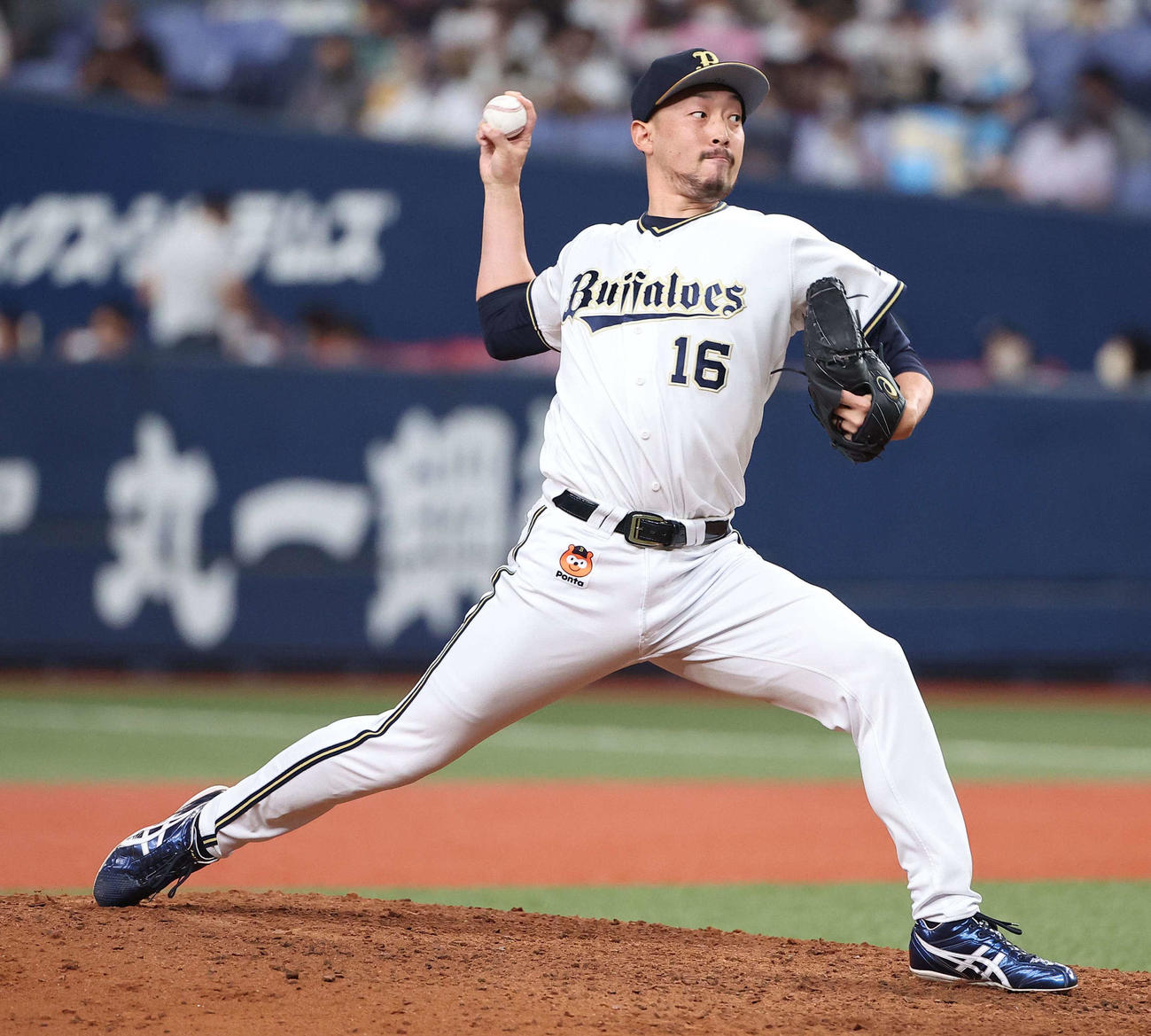 オリックス対楽天　オリックス7番手の平野佳（撮影・上田博志）