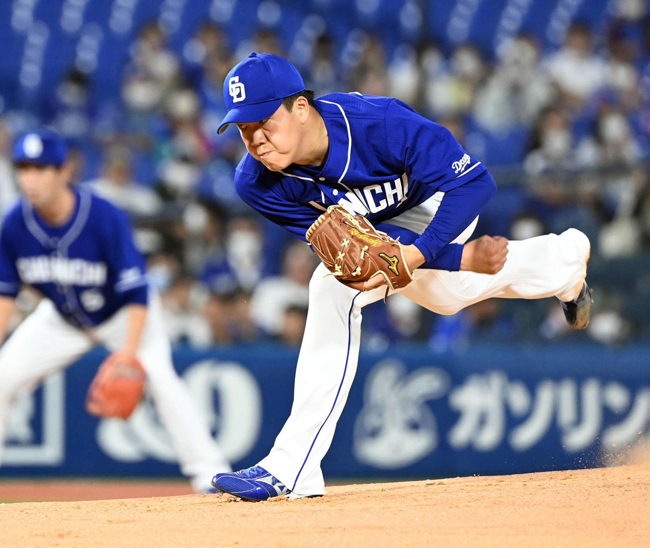DeNA対中日　中日の先発柳（撮影・たえ見朱実）