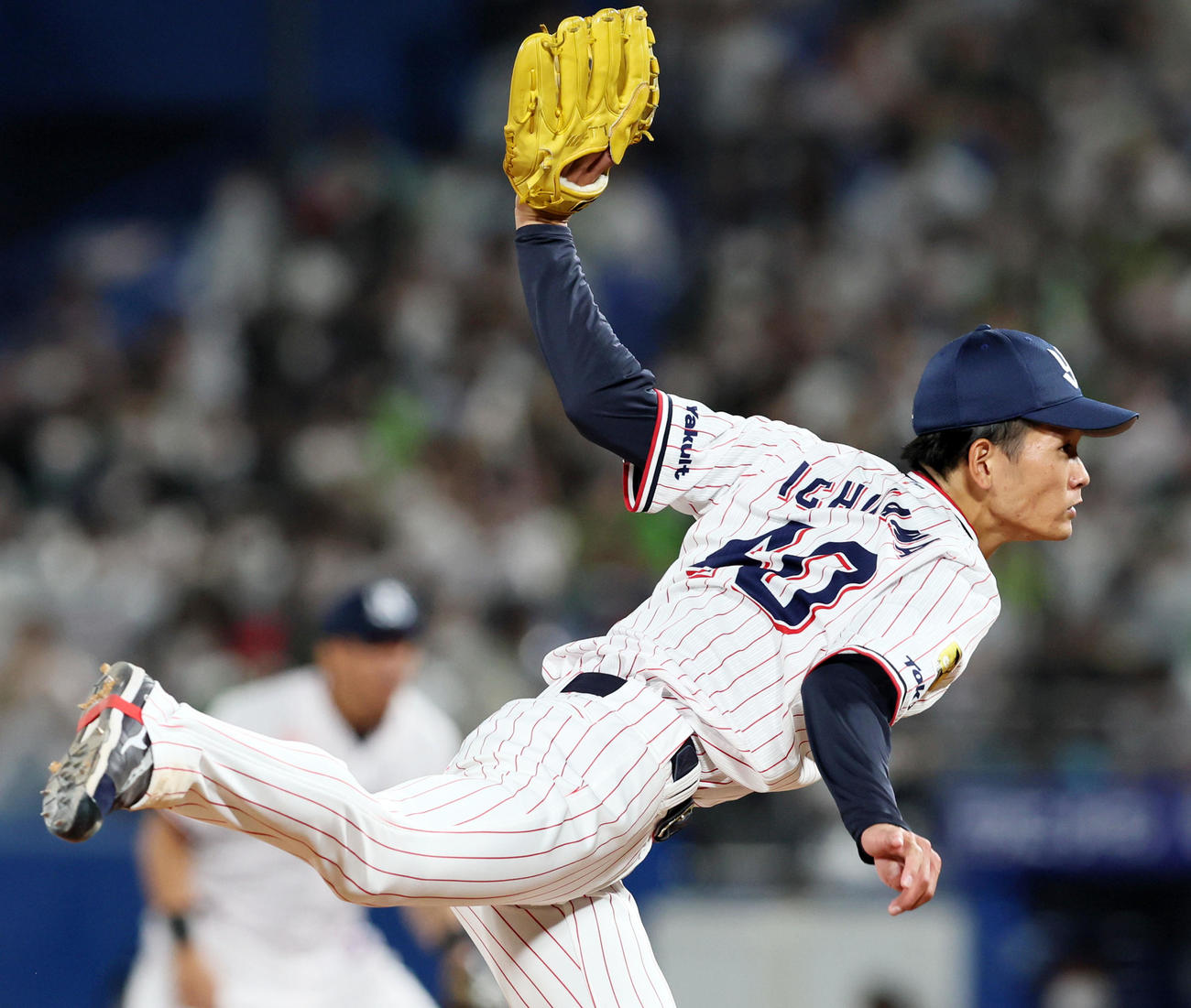 ヤクルト対阪神　阪神戦に先発する市川（撮影・加藤哉）