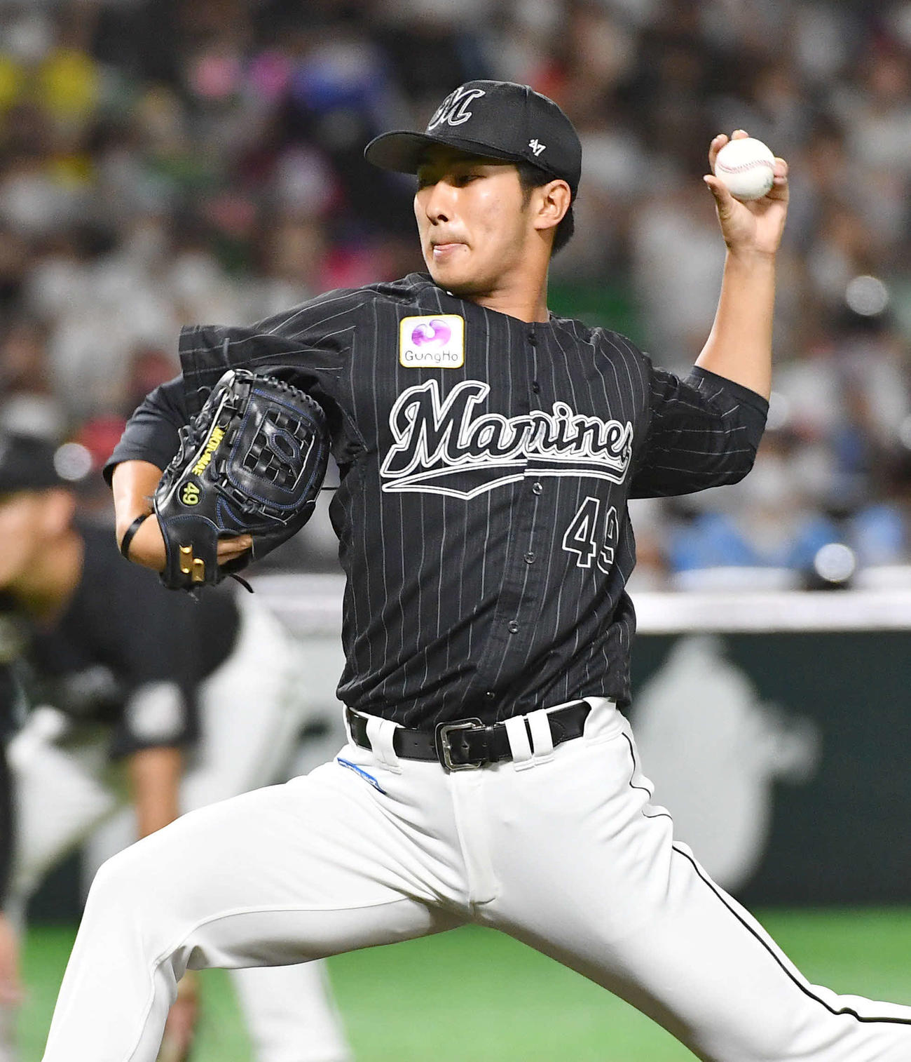 ロッテ本前郁也（2022年9月23日撮影）