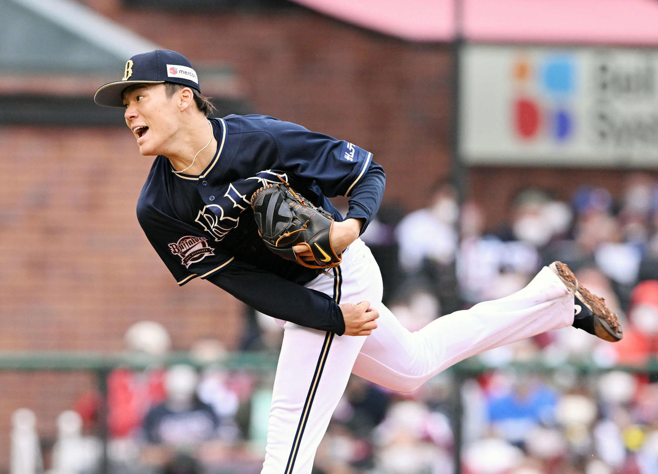 オリックス山本由伸（2022年9月24日撮影）