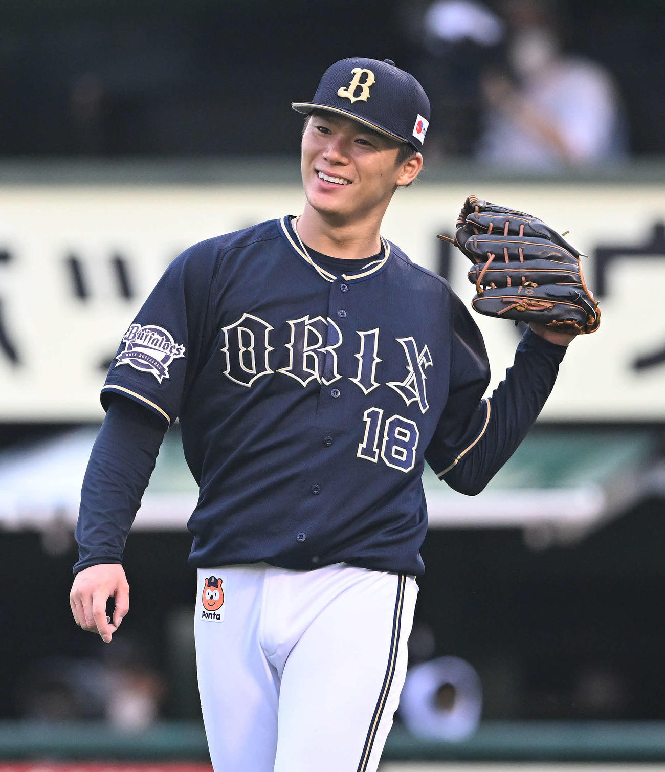 24日、楽天戦で15勝目を挙げたオリックス山本