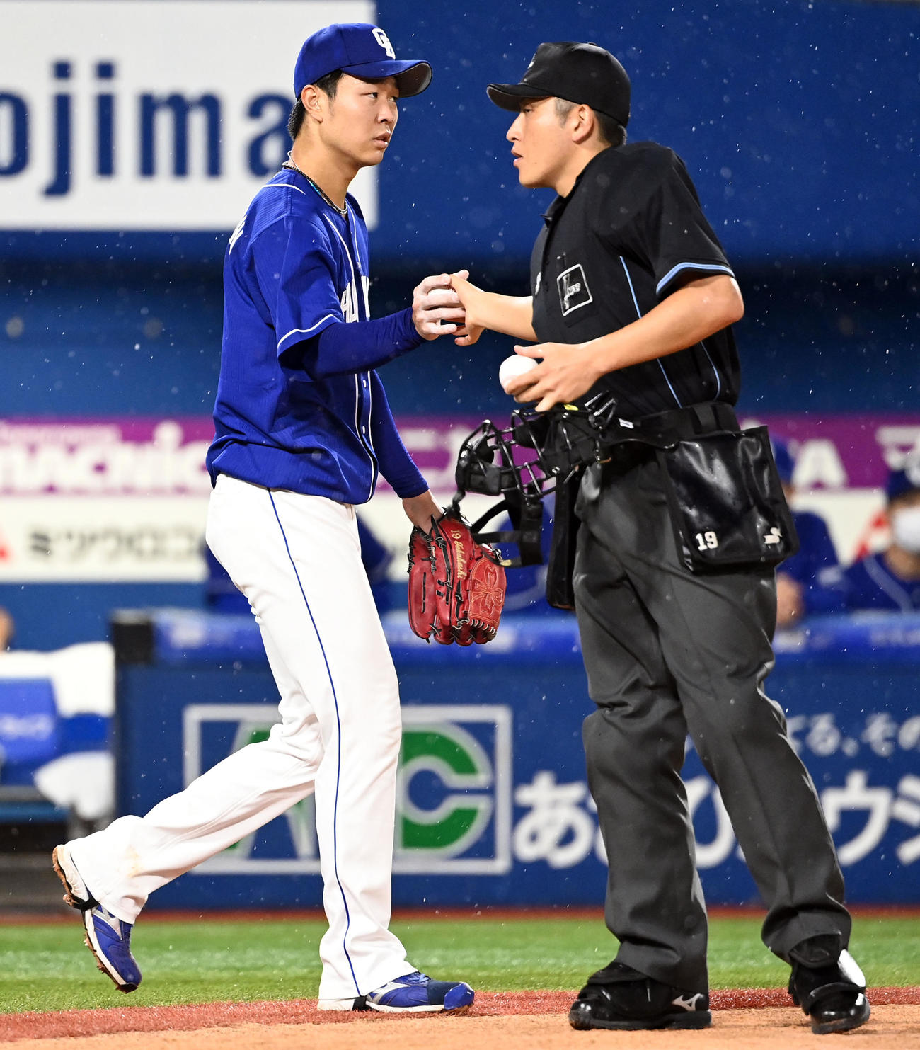 DeNA対中日　5回裏、DeNAに6－1とされノックアウトされた中日の先発高橋宏（撮影・たえ見朱実）