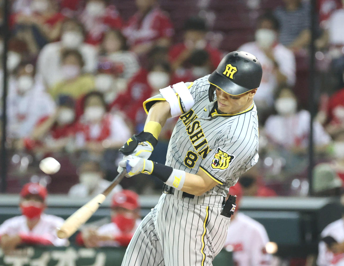 阪神佐藤輝明（2022年8月撮影）