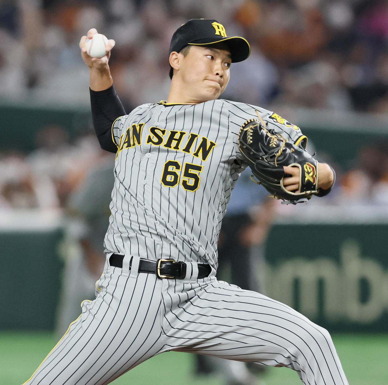阪神湯浅京己（2022年8月3日撮影）