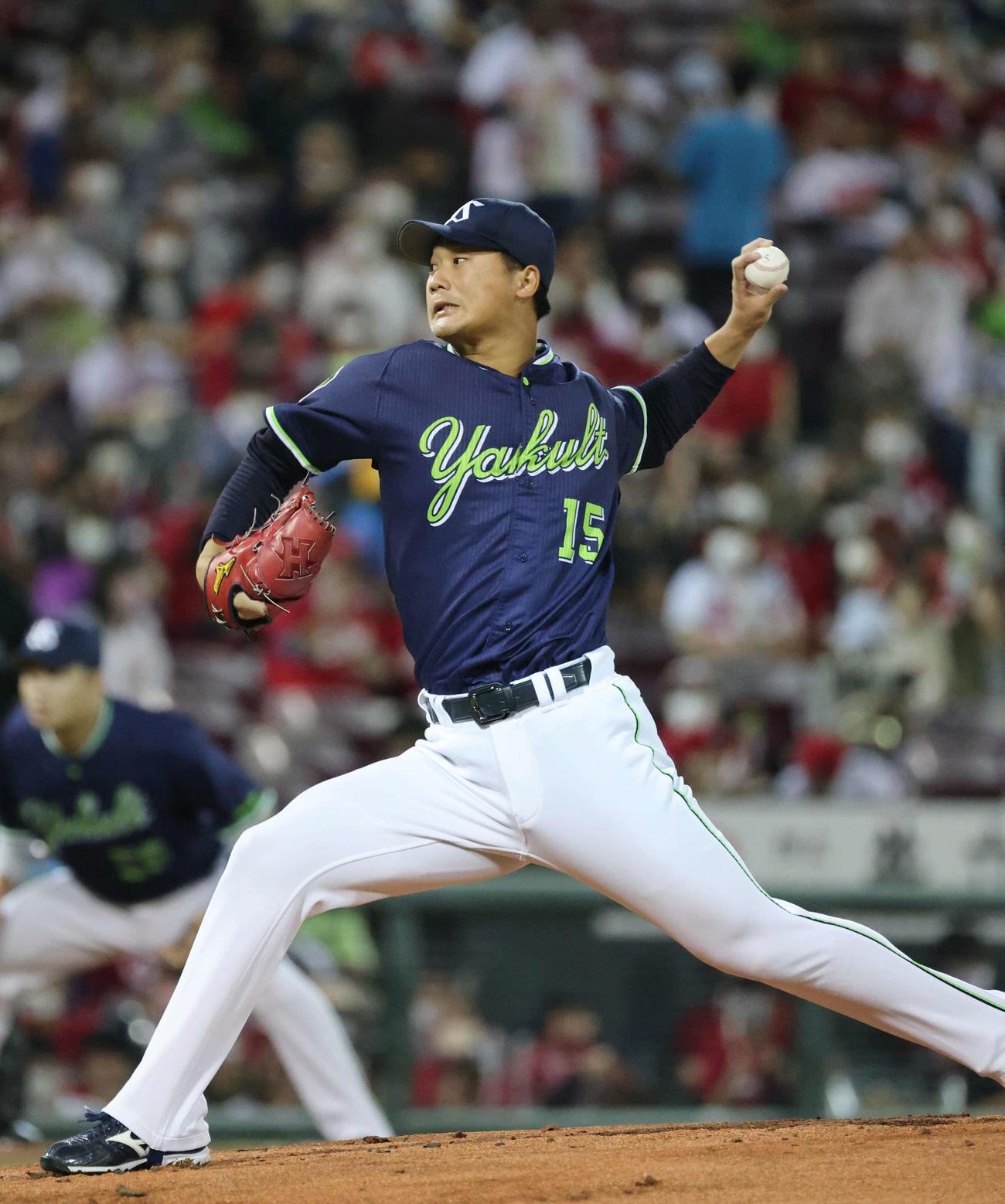 広島対ヤクルト　ヤクルト先発の山下輝（撮影・加藤孝規）