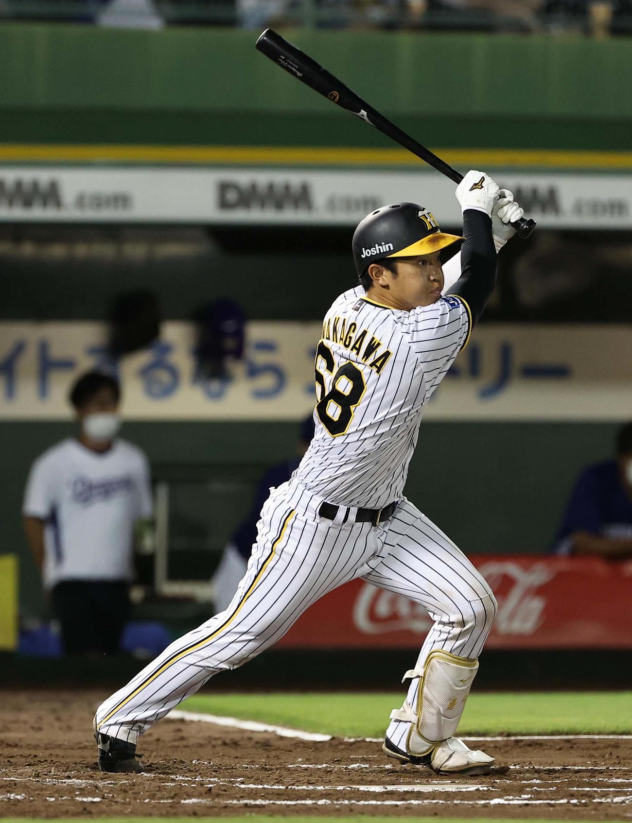 阪神中川勇斗（2022年8月21日撮影）
