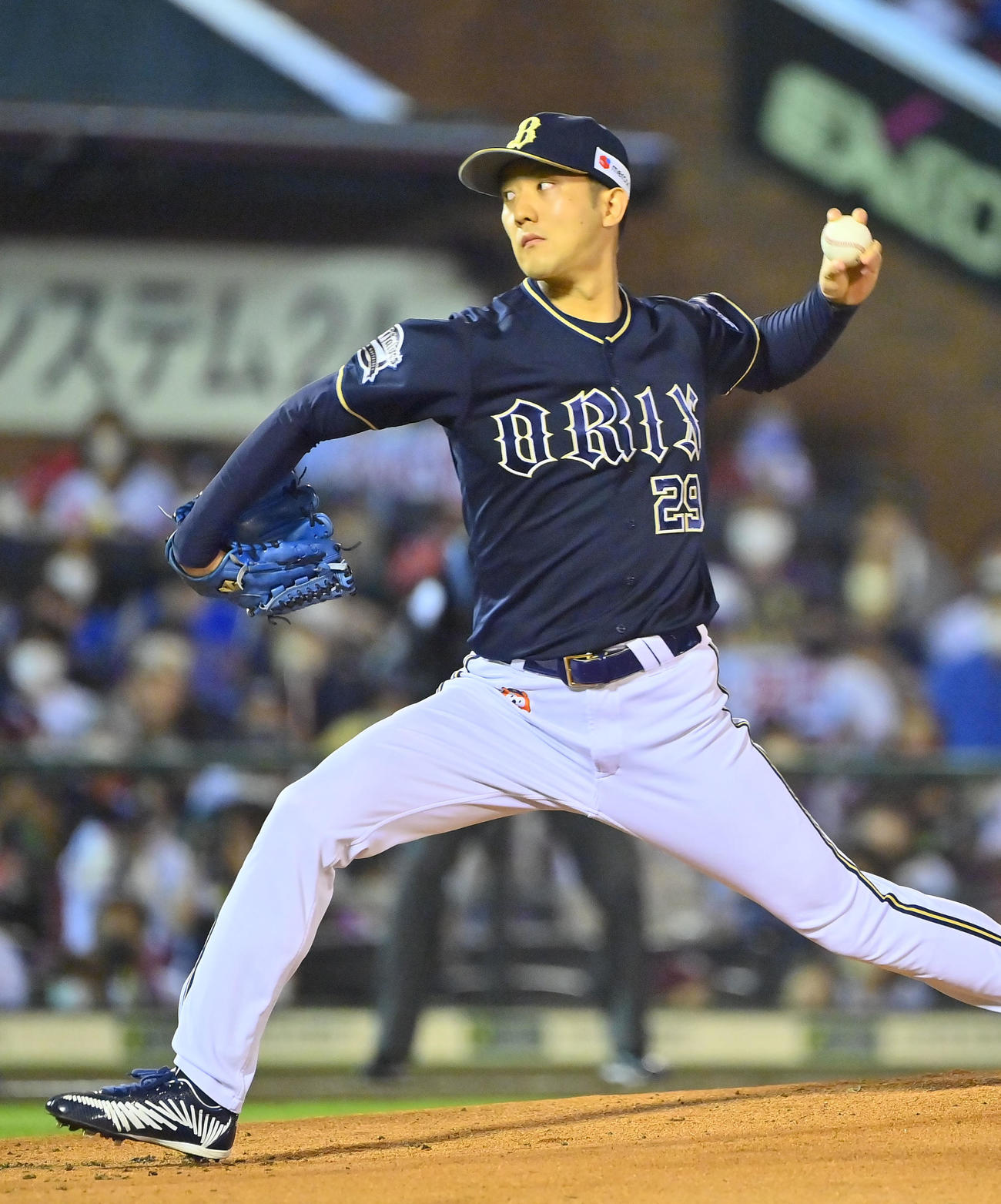 楽天対オリックス　オリックス先発の田嶋（撮影・和賀正仁）