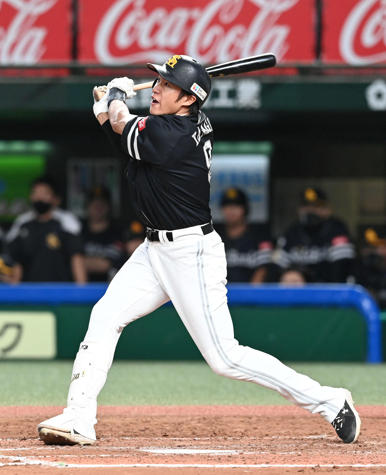 西武対ソフトバンク　9回表ソフトバンク1死、柳田は左越え同点ソロ本塁打を放つ（撮影・山崎安昭）