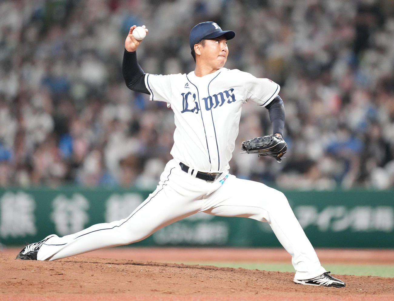西武対日本ハム　今季限りで引退する西武十亀は7回表から5番手で登板（撮影・鈴木みどり）