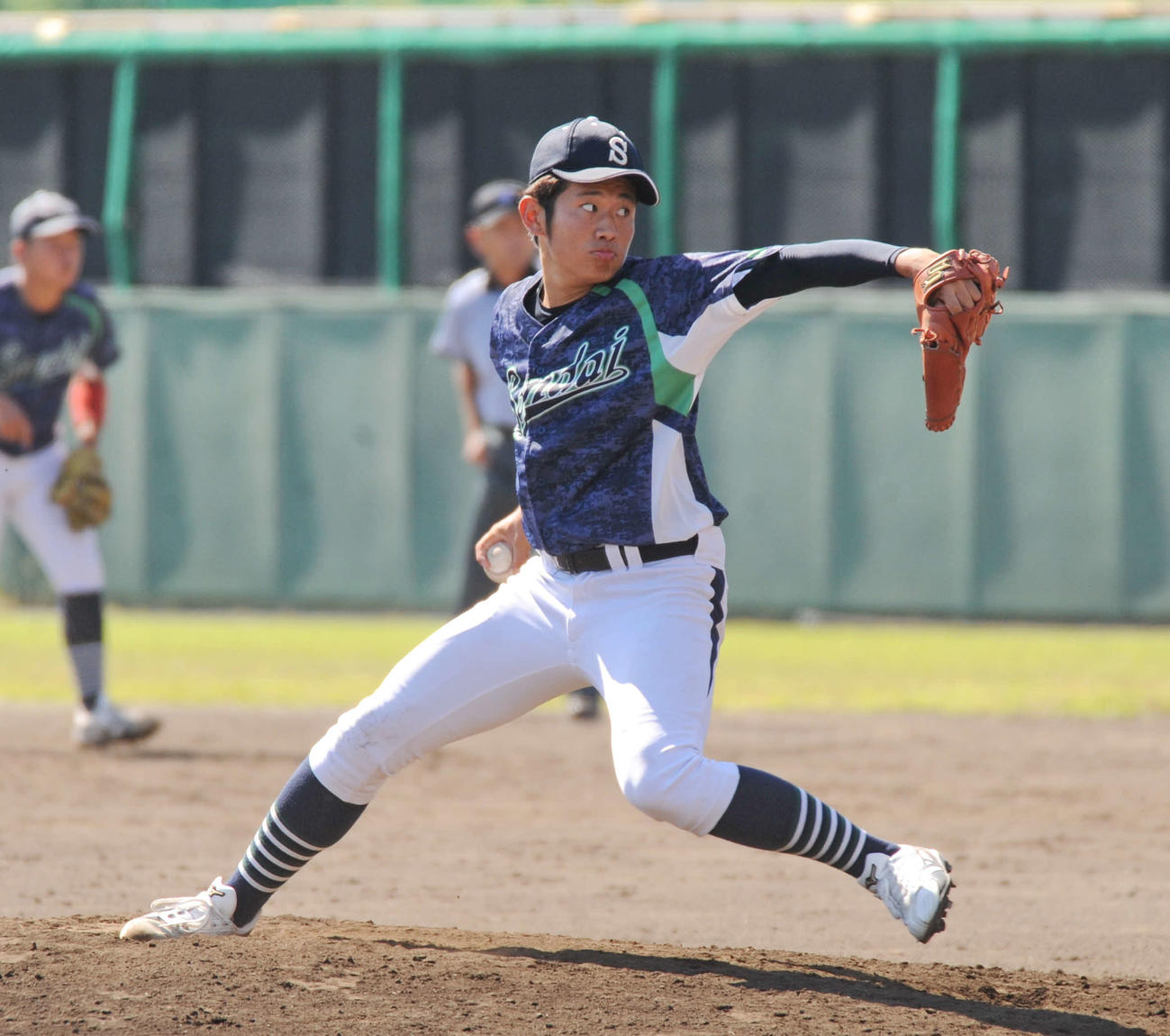 9回5安打1失点で完投した静岡産大の見目