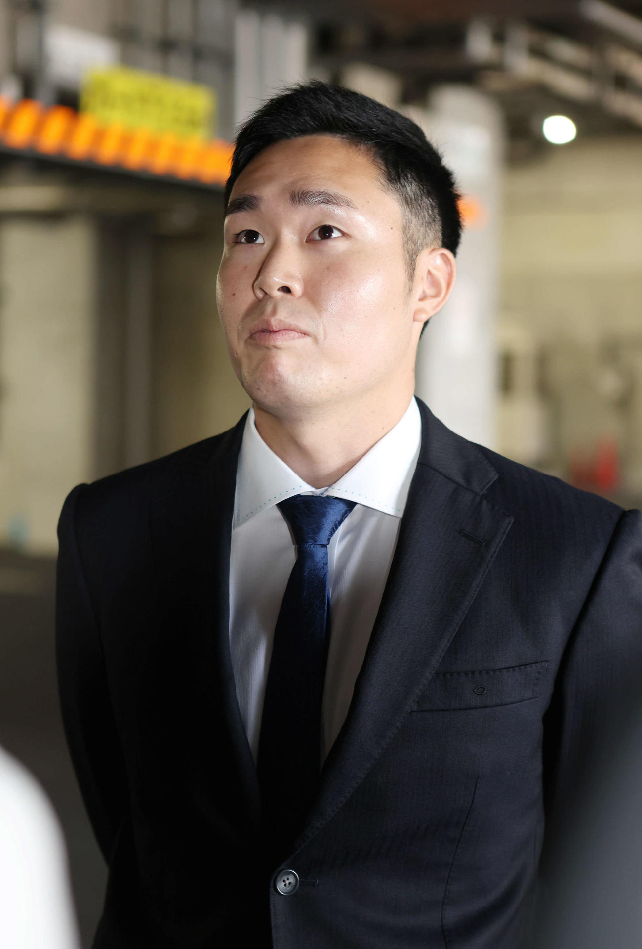 戦力外通告を受けた広島高橋樹（撮影・加藤孝規）