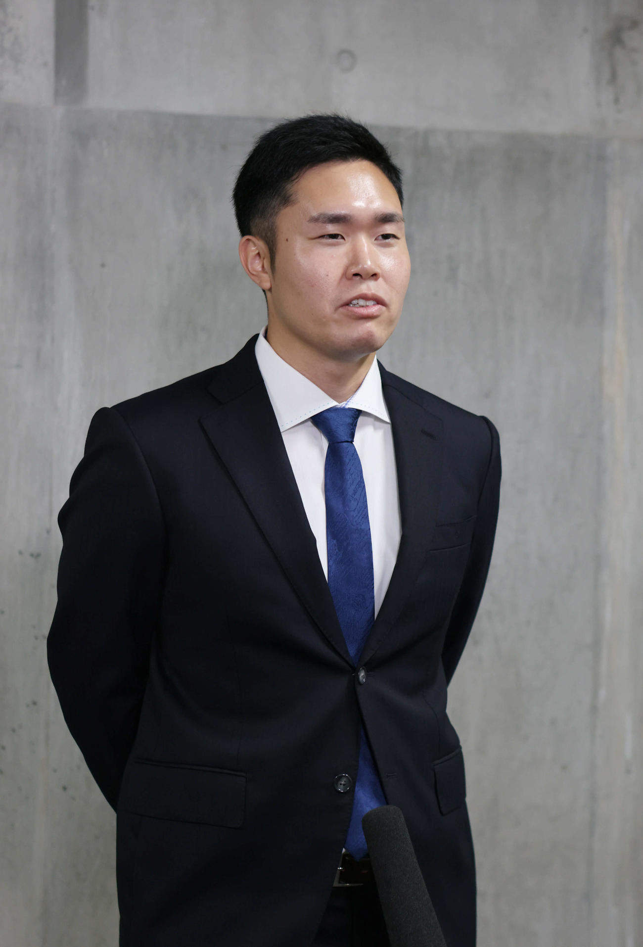 戦力外通告を受けた広島高橋樹（撮影・加藤孝規）