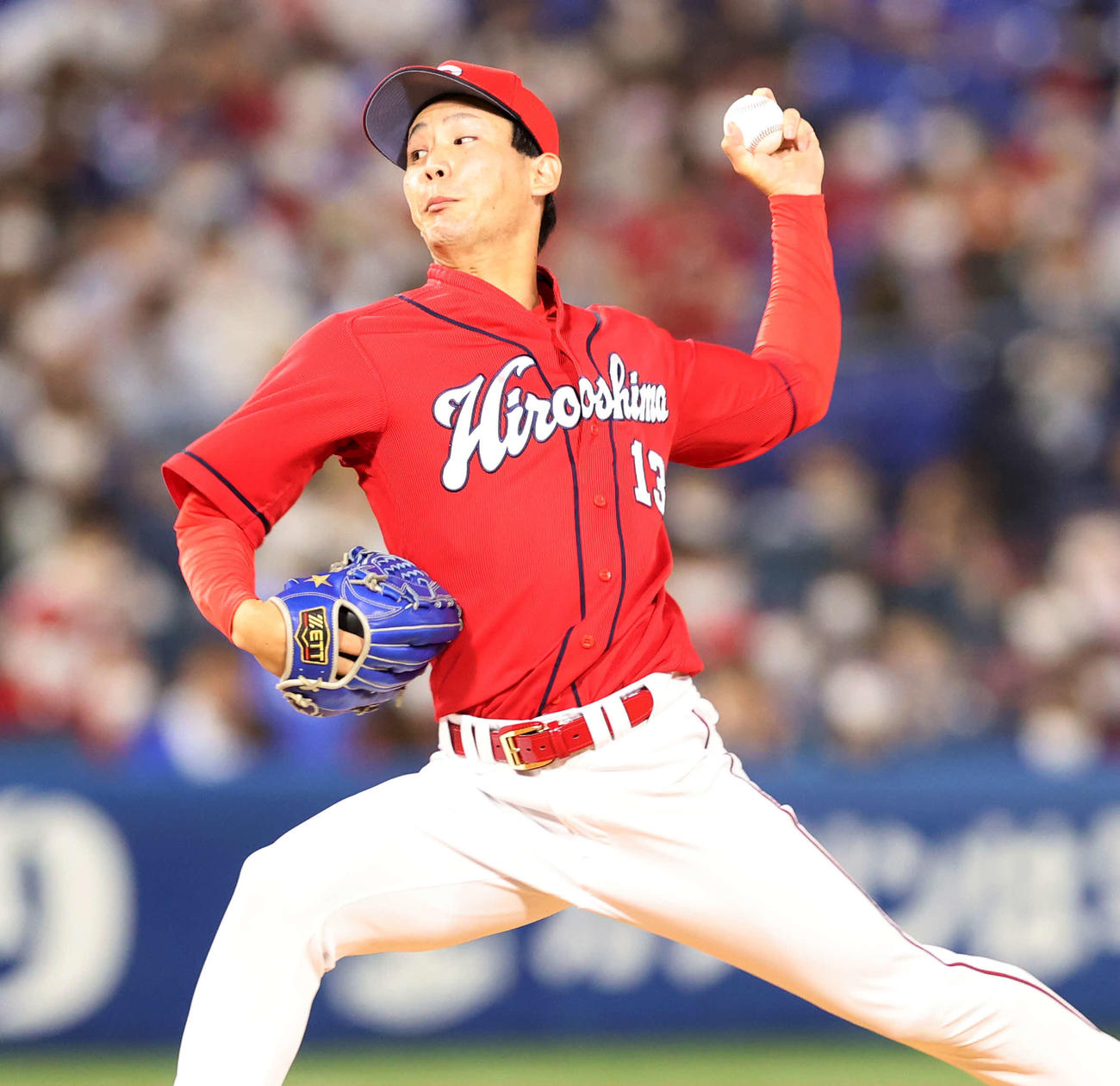 広島森浦大輔（2022年9月16日撮影）