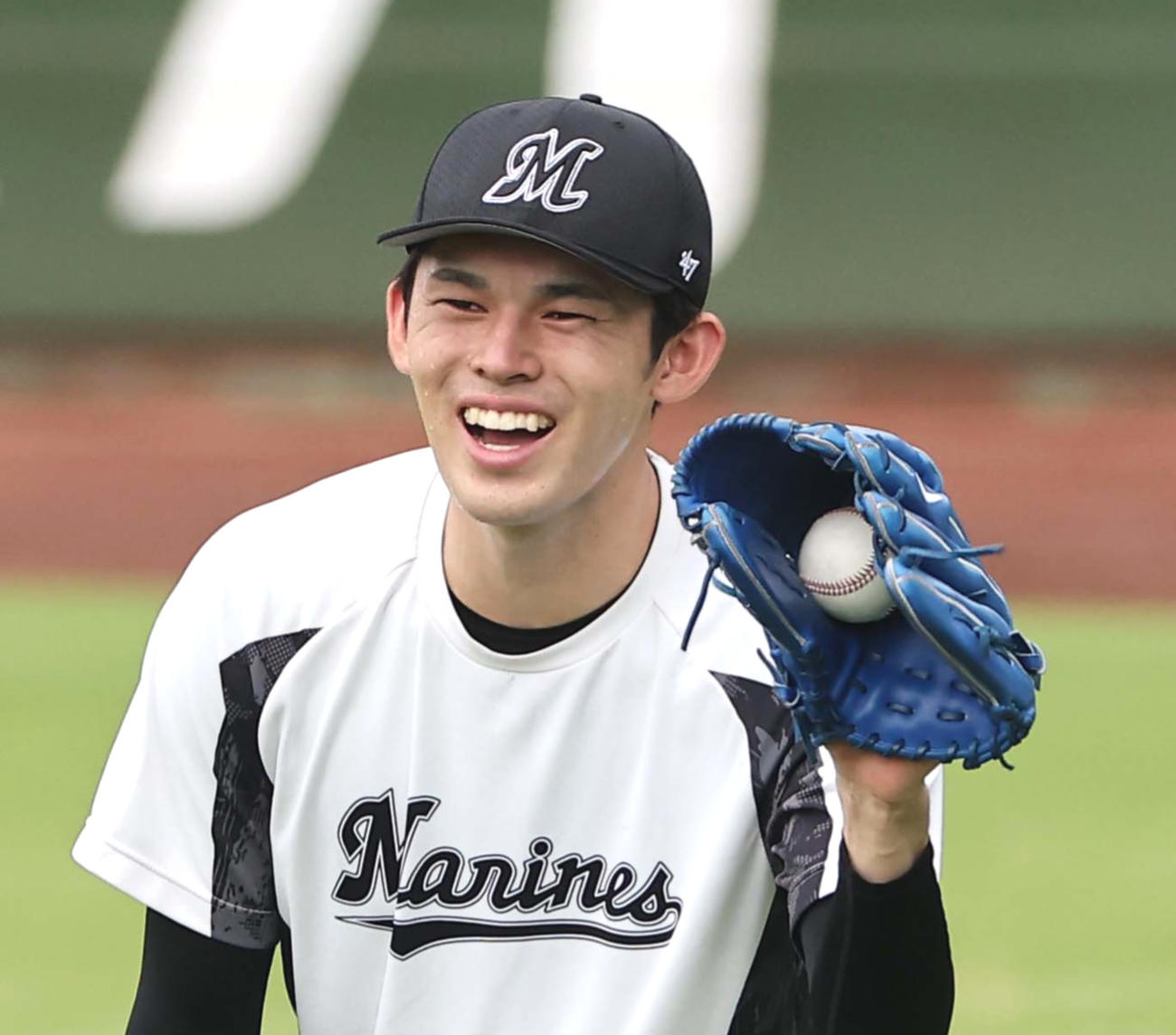 ロッテ佐々木朗希（2022年8月16日撮影）