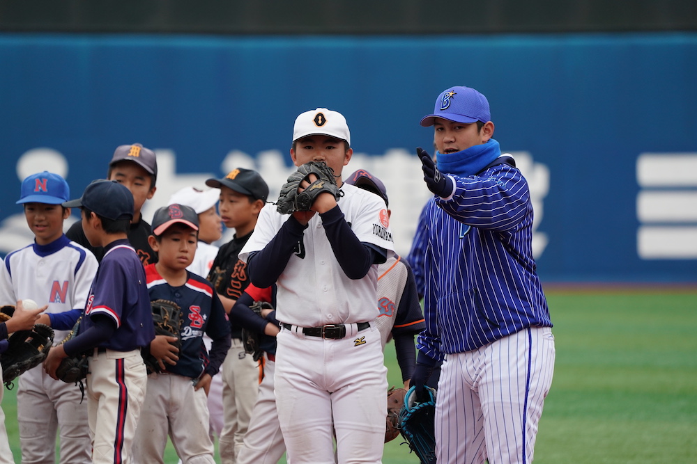 DeNAが、2018年に開催したキッズベースボールフェスティバルの様子（球団提供）