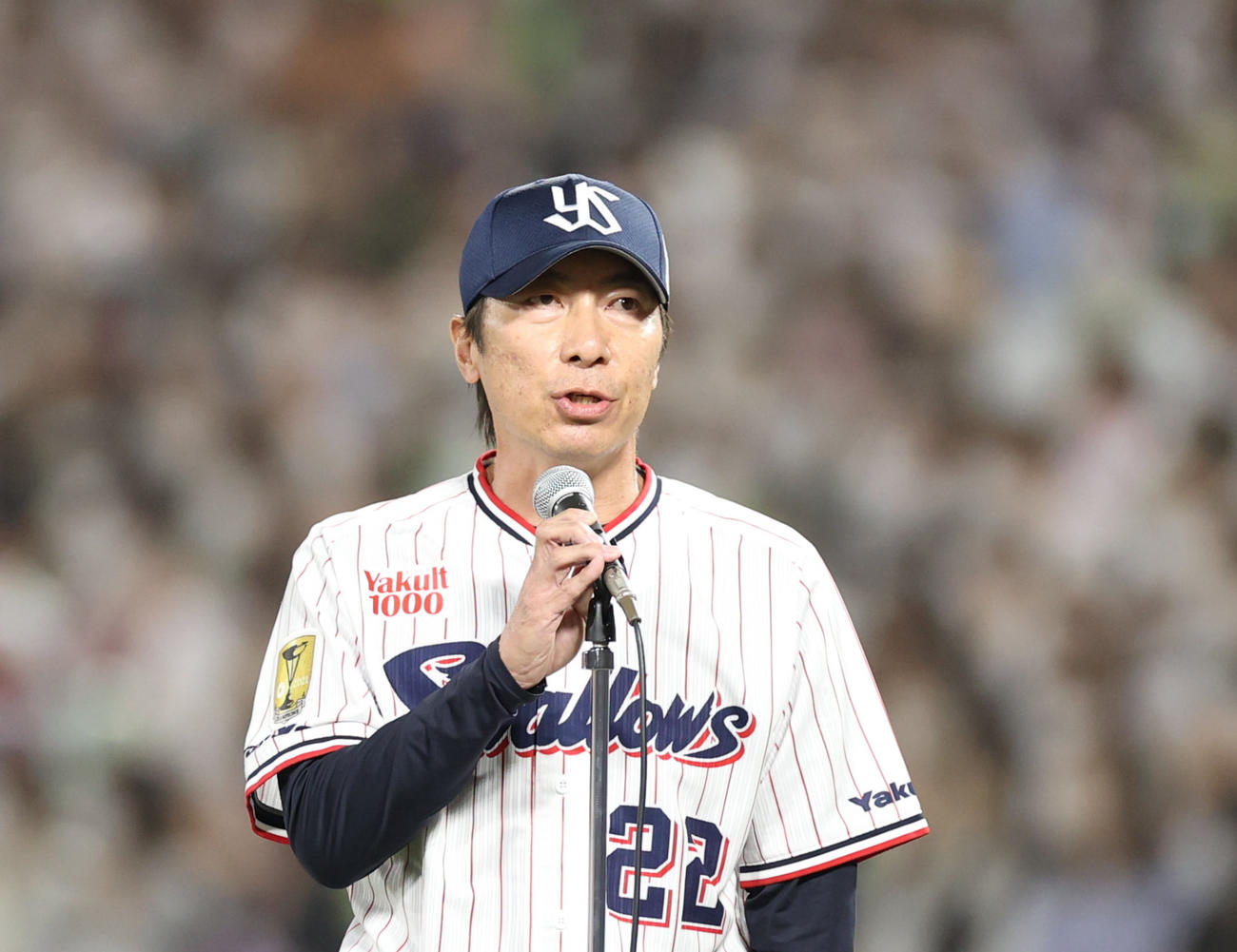 ヤクルト高津臣吾監督＝（2022年10月3日撮影）