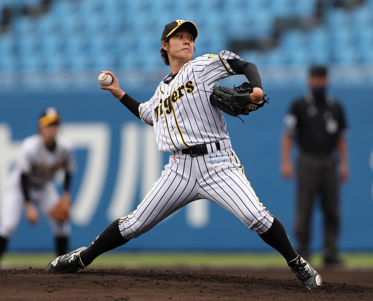 全日本女子硬式野球選手権2回戦　京都両洋対阪神タイガースWomen 5回3安打無失点でコールド勝ちに貢献したタイガースWomen先発石村奈々（阪神タイガースWomen提供）