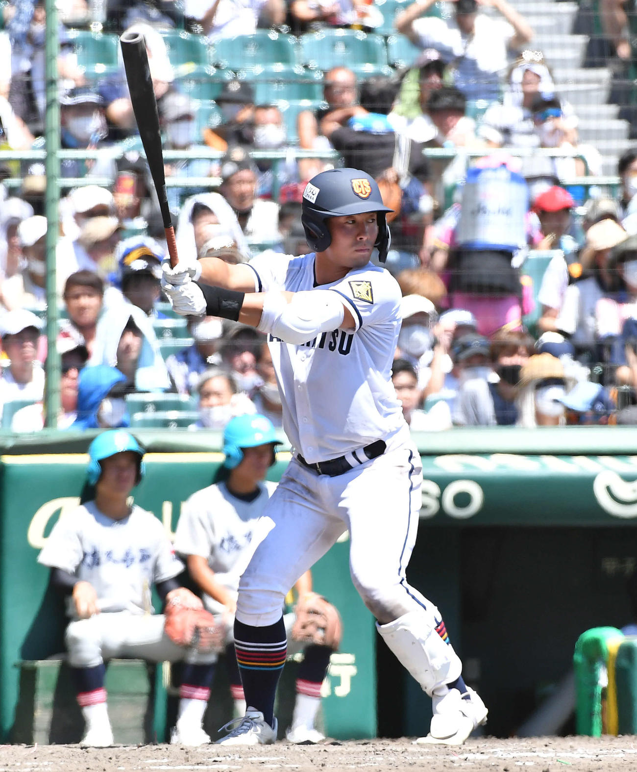 第104回全国高等学校野球選手権大会・6日目　高松商対佐久長聖　高松商・浅野翔吾（撮影・岩下翔太）＝2022年8月11日、甲子園球場