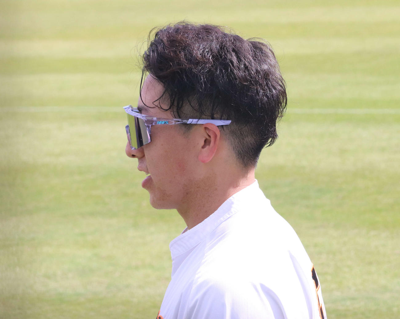 ジャイアンツ球場での秋季練習で汗を流す巨人大勢（撮影・小早川宗一郎）