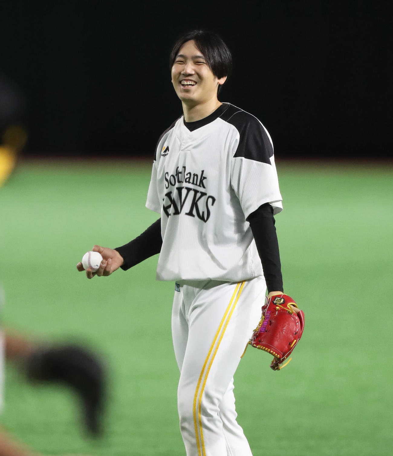 ソフトバンク石川柊太（2022年10月10日撮影）