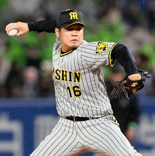 ヤクルト対阪神　阪神先発の西勇（撮影・加藤哉）