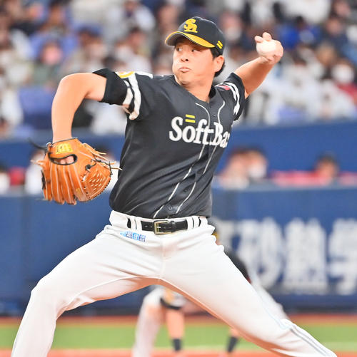 オリックス対ソフトバンク　5回裏途中からマウンドに上げる大関（撮影・和賀正仁）