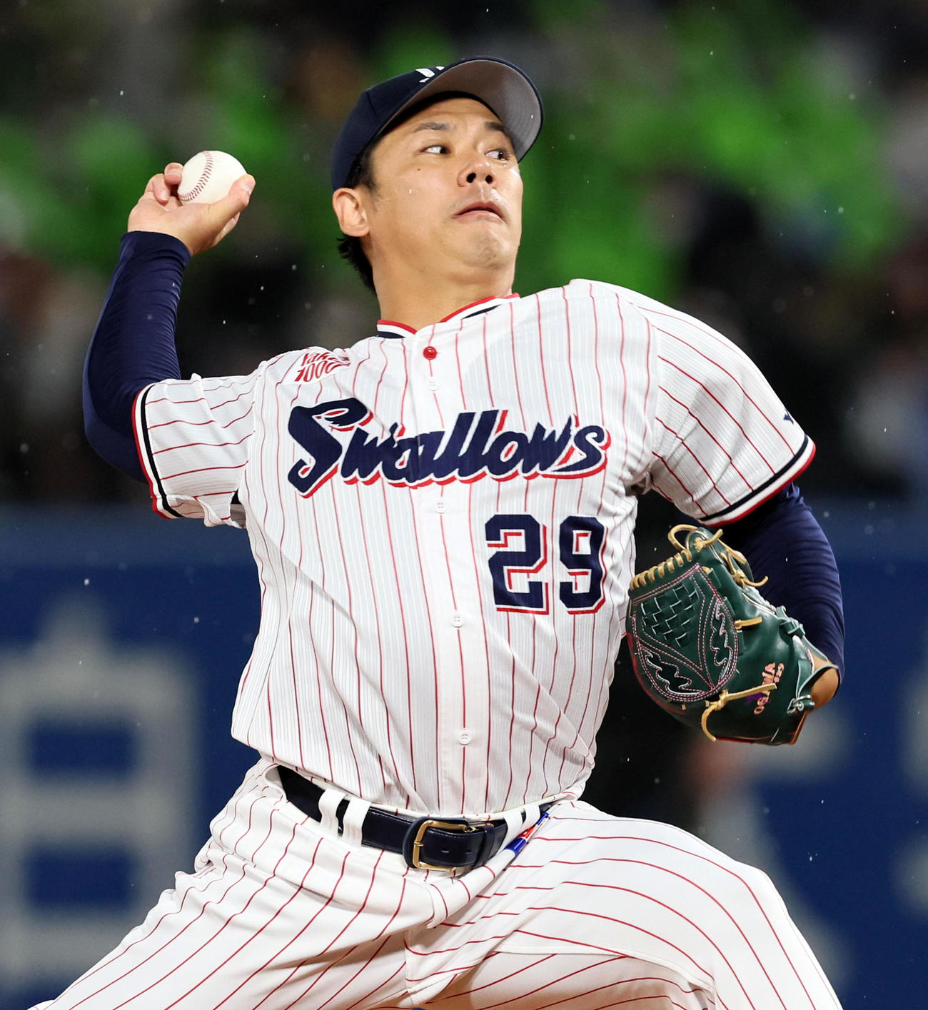 ヤクルト対阪神　阪神戦に先発する小川（撮影・加藤哉）