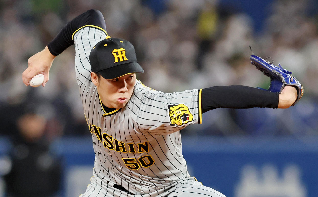 ヤクルト対阪神　ヤクルト戦に先発する青柳（撮影・加藤哉）