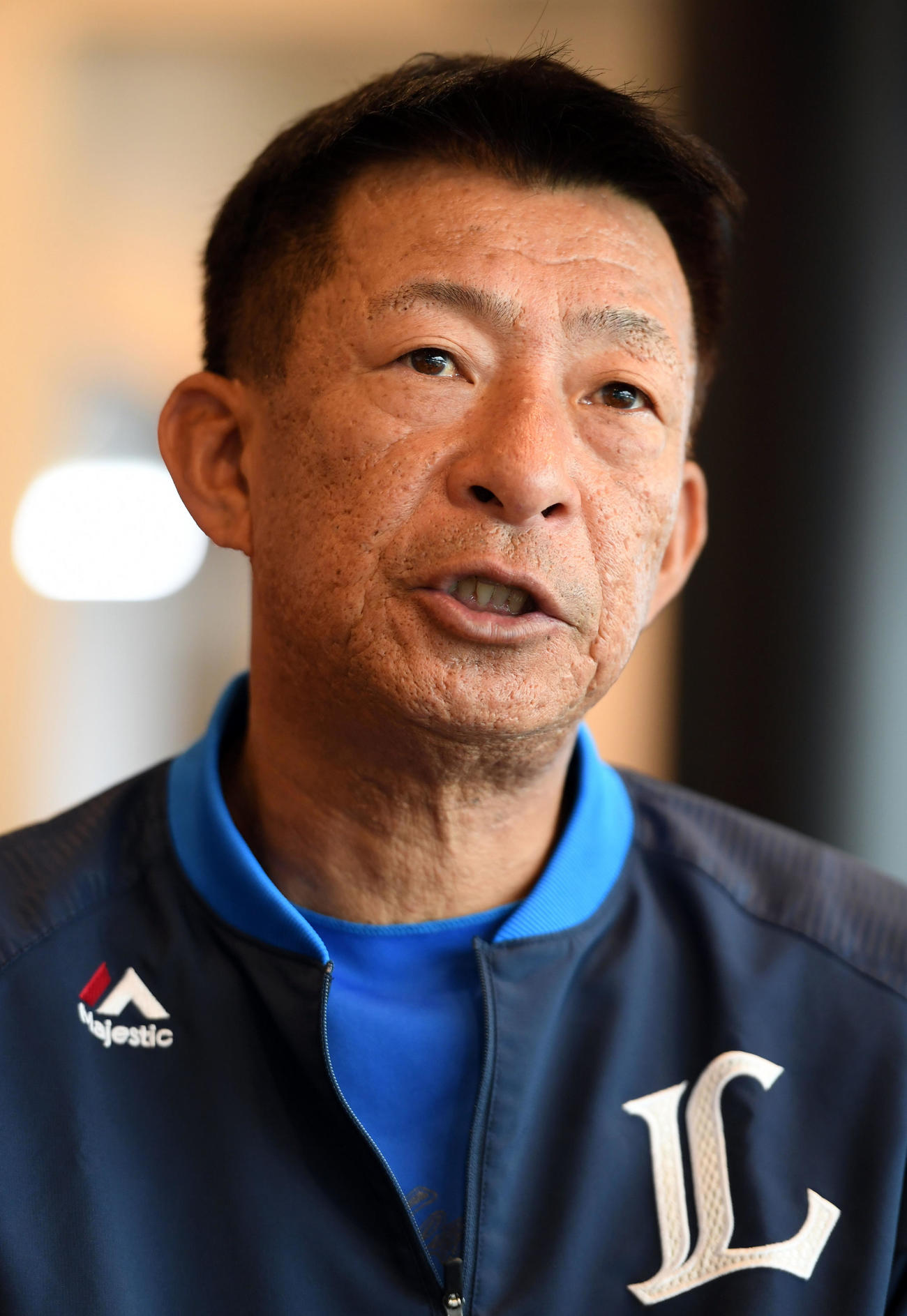 西武時代の馬場敏史コーチ（2019年9月20日撮影）