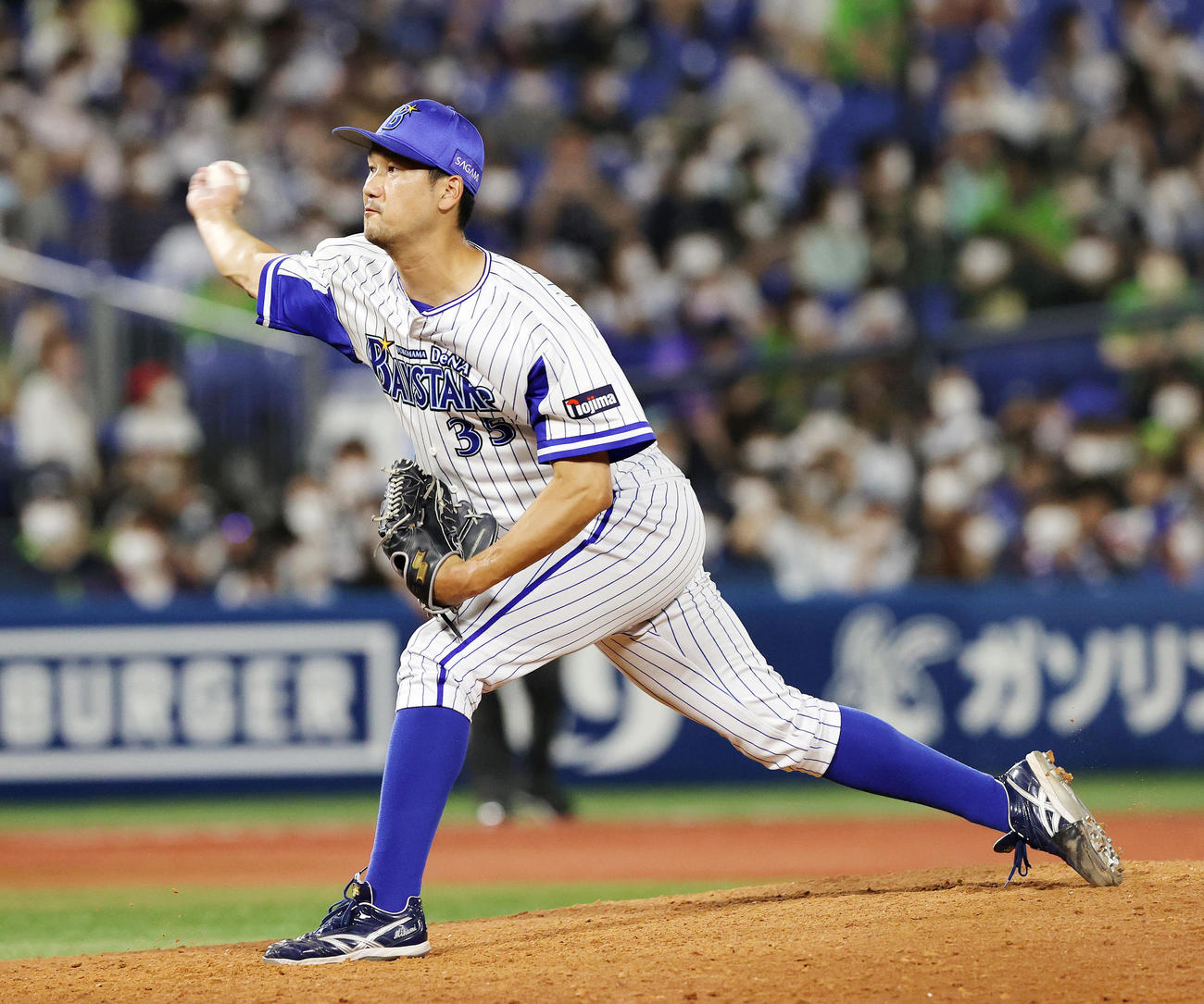 DeNA三上朋也（2022年7月17日撮影）