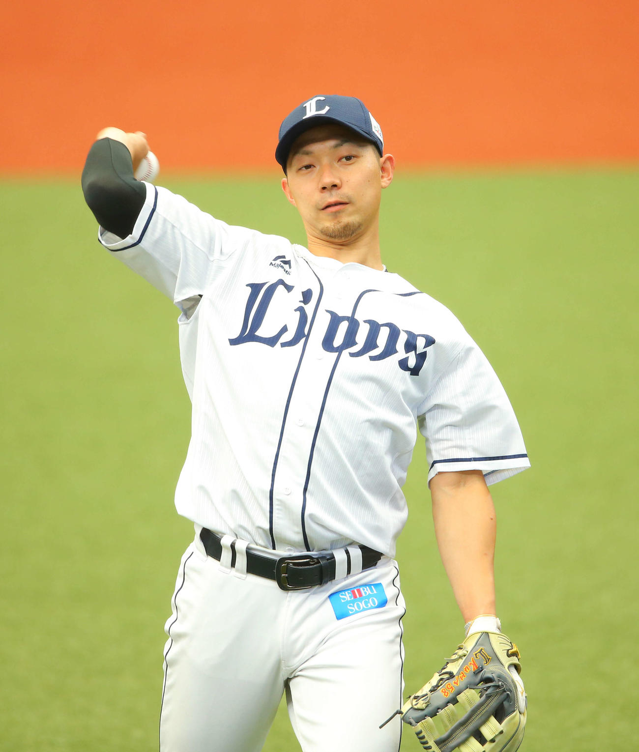 西武熊代聖人（撮影・河田真司）　