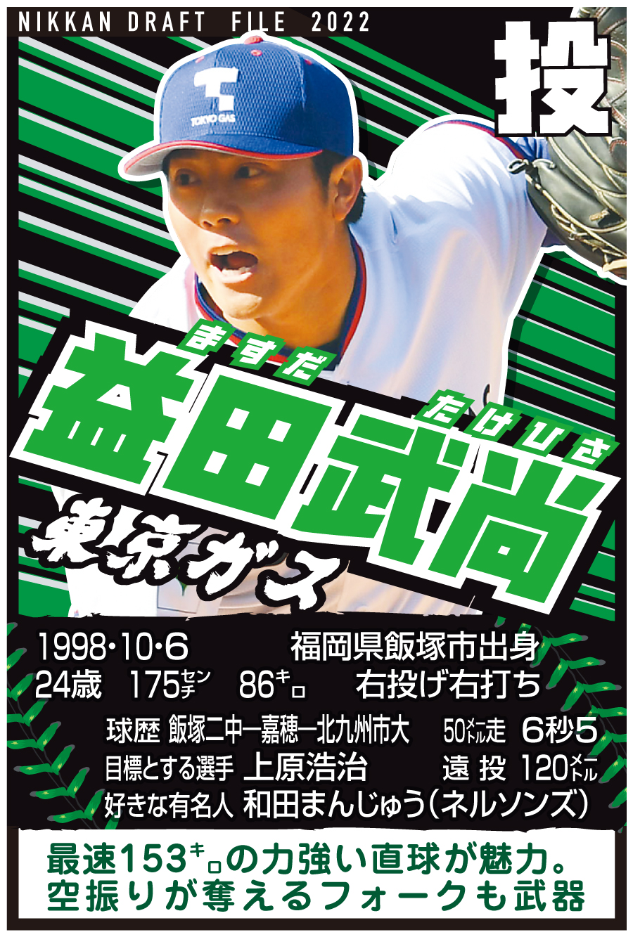 ドラフト　東京ガス・益田武尚