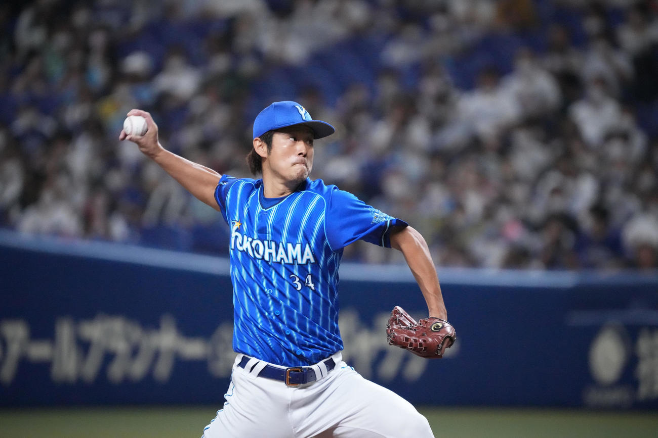 DeNA平田真吾（2022年9月14日撮影）