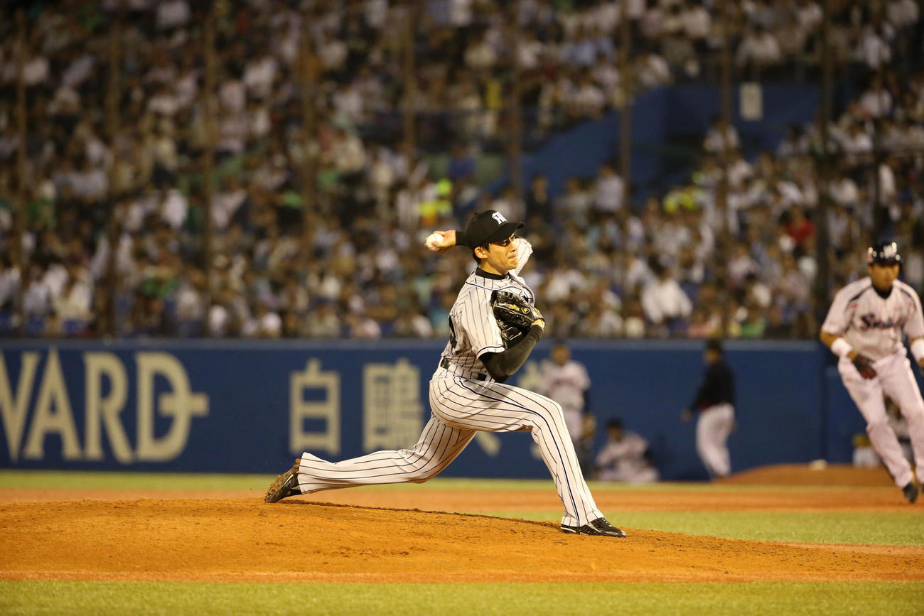 阪神時代に神宮球場で投げる能見