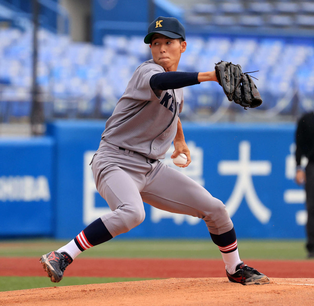 慶大・増居翔太（22年10月17日撮影）