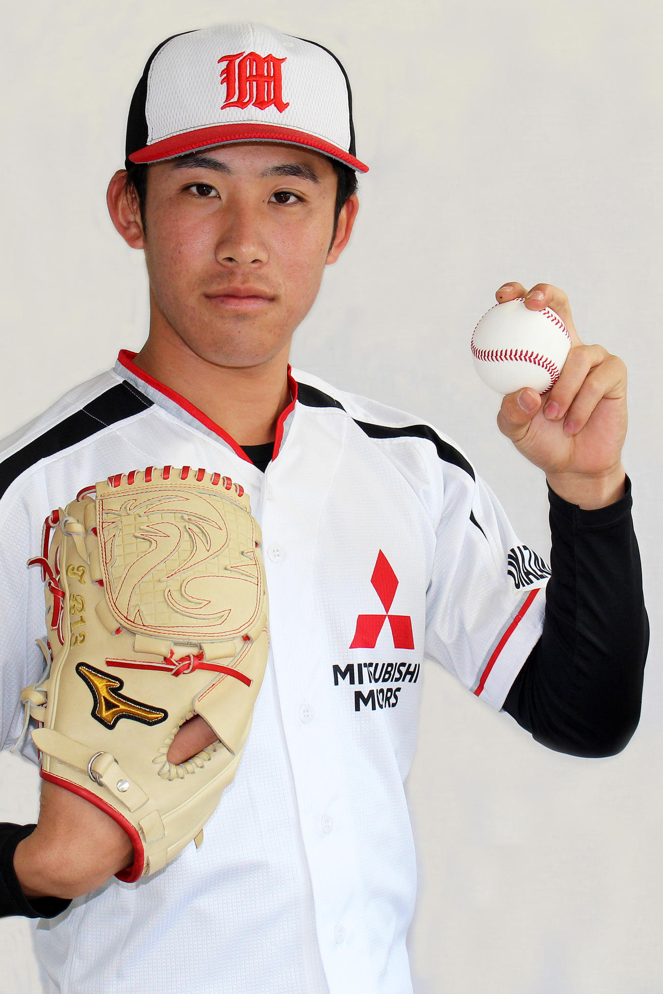 阪神にドラフト6位指名された三菱自動車岡崎・富田（三菱自動車岡崎提供）