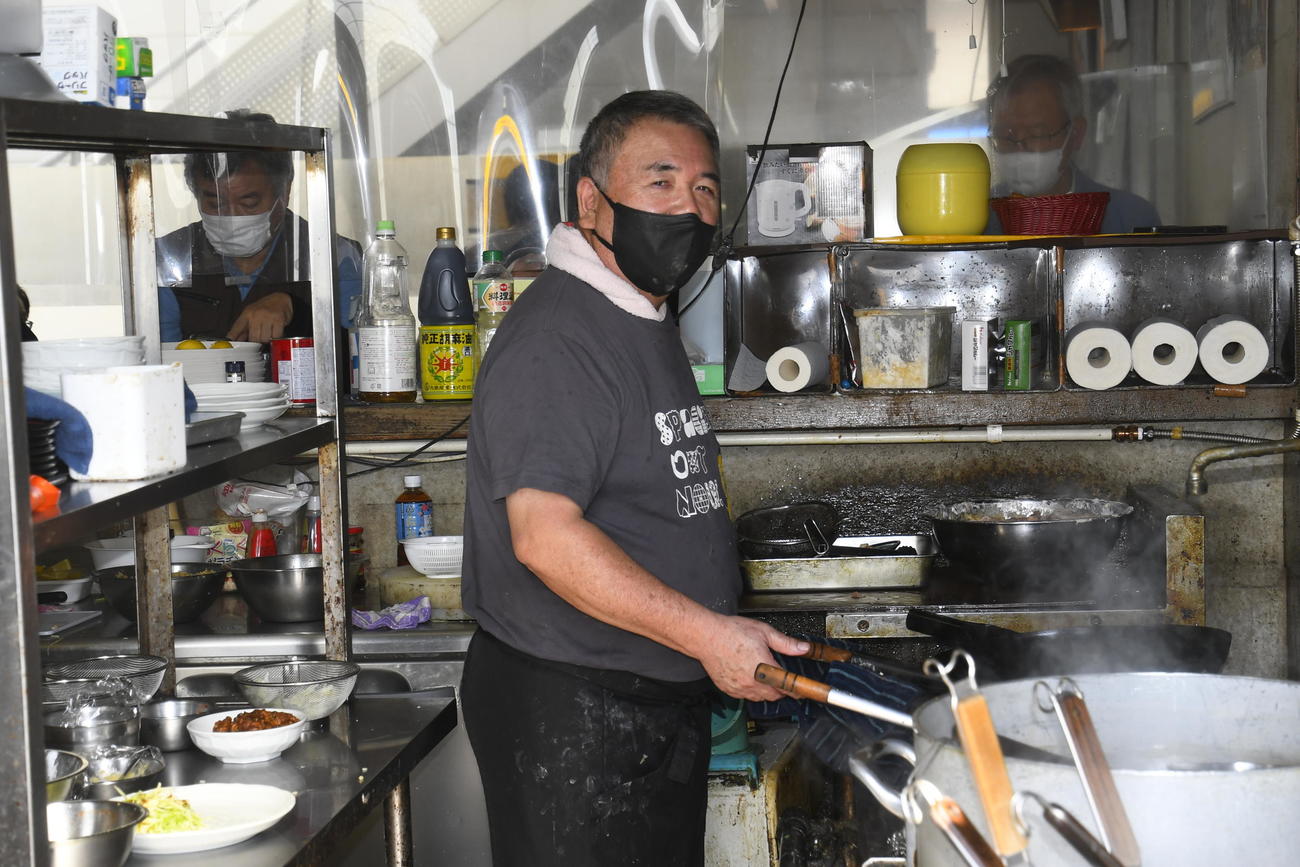巨人ドラフト1位の高松商・浅野が通う中華料理屋「えびす屋」の店主吉田誠さん（撮影・中野椋）