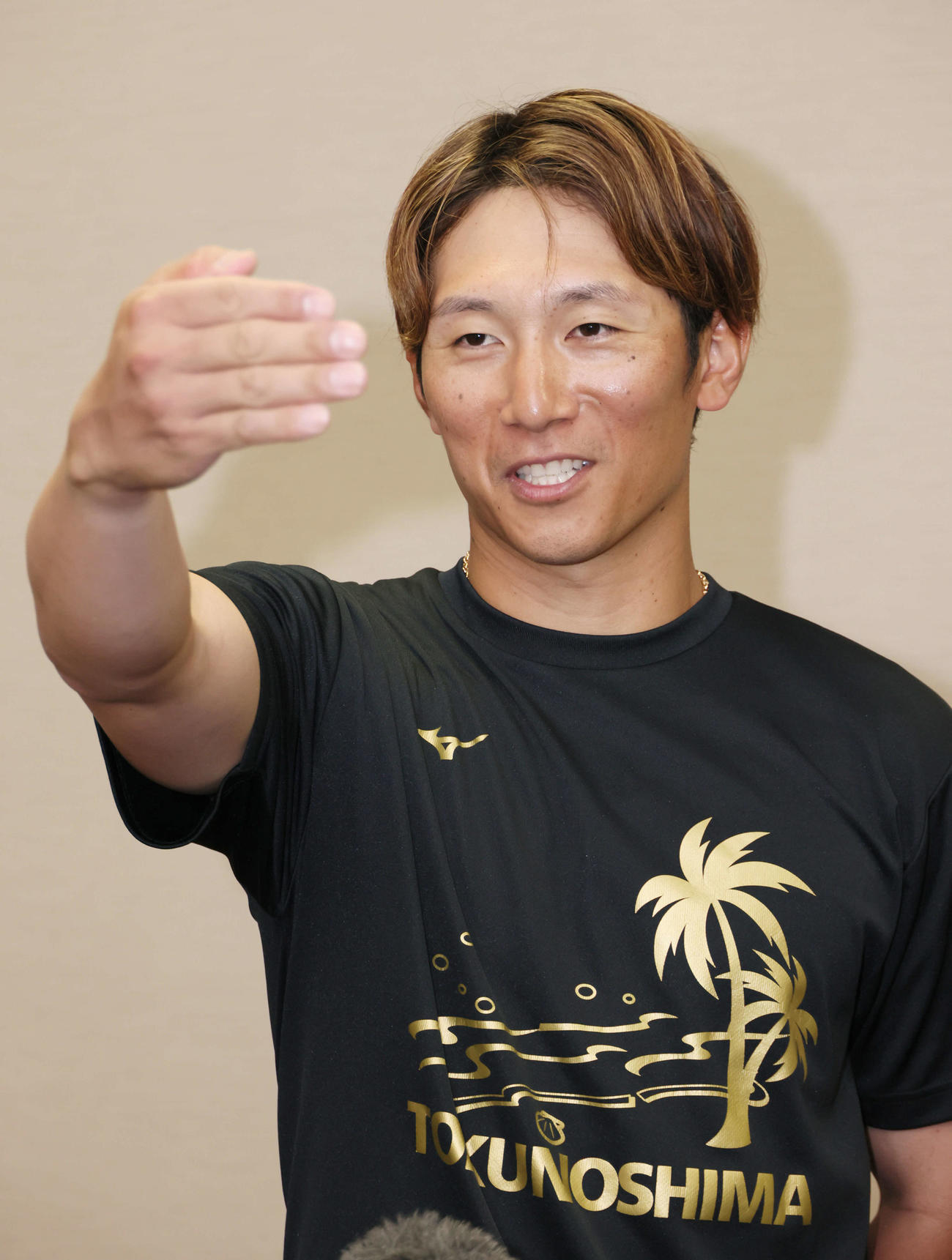FA権を行使せず、正式に広島残留を表明した西川（撮影・加藤孝規）